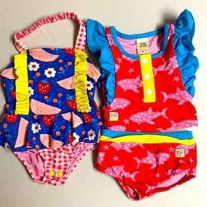 Wildflowers swim suits size 2